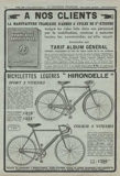 Le Chasseur Francais April 1940 Hirondelle advert thumbnail
